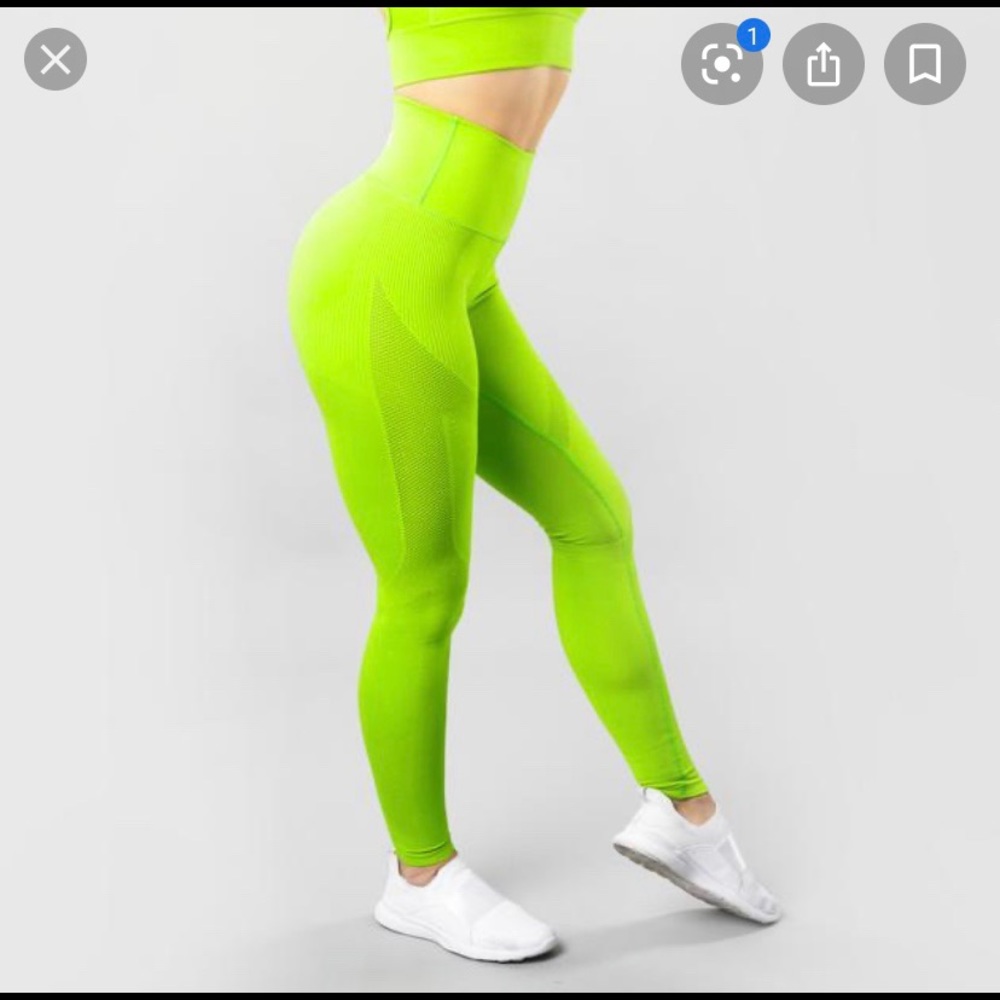 Alphalete Aero Neon Green Leggings